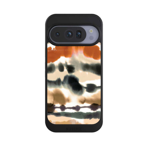 Google Pixel 10 Pro NIVOcore Weiche nautische Aquarelllinien Orange