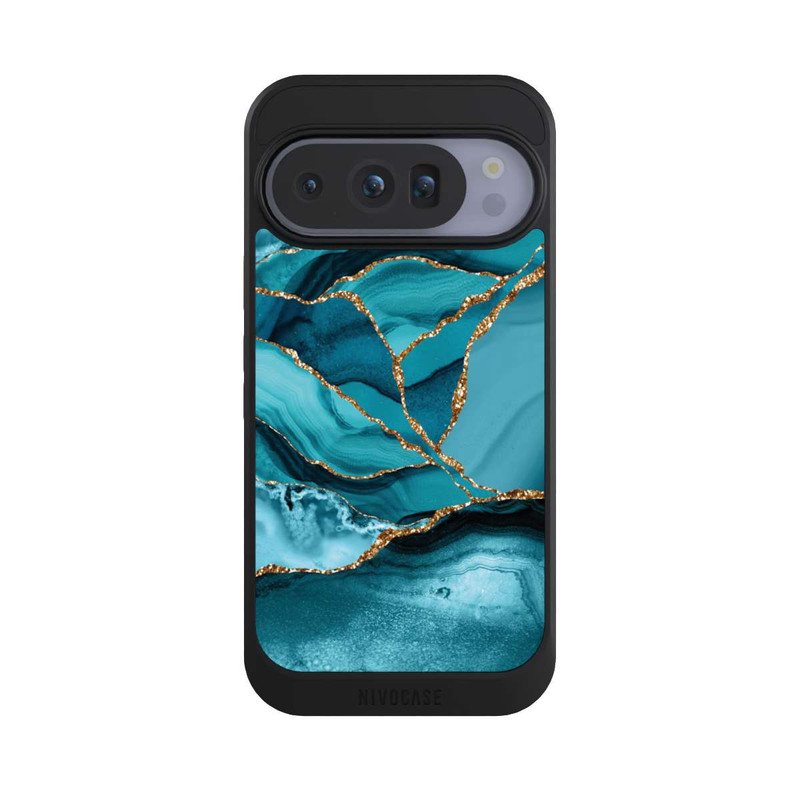 Pixel 10 Pro NIVOcore Eisblaue Marmor Landschaft
