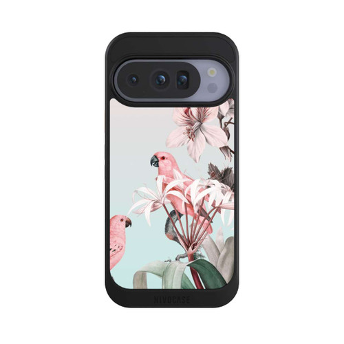 Google Pixel 10 Pro NIVOcore paradiesische Papageien Pastell