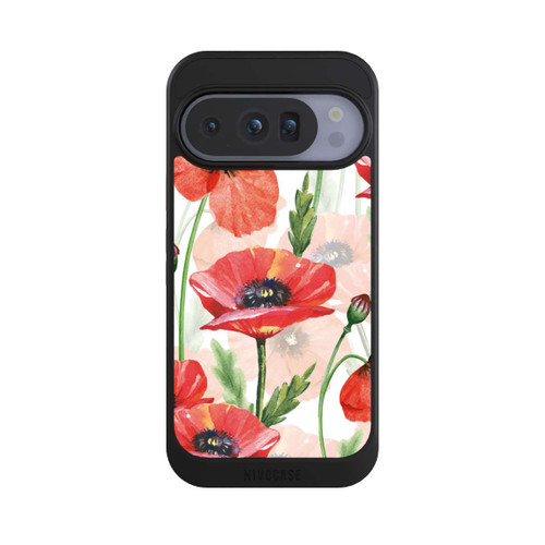 Google Pixel 10 Pro NIVOcore Wasserfarbe Mohnblumen