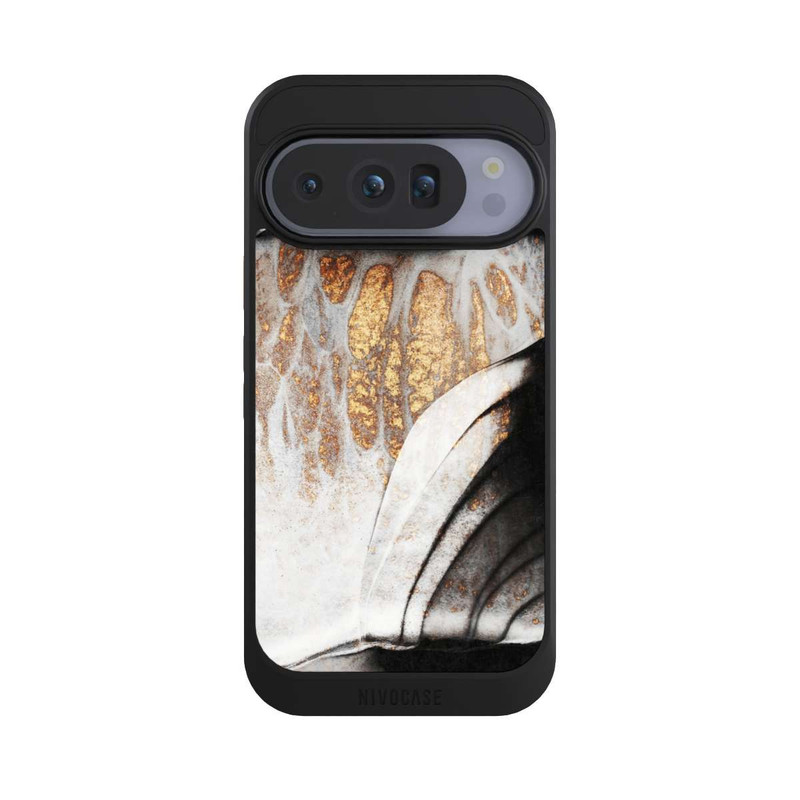 Pixel 10 Pro NIVOcore Schwarze und goldene Adern