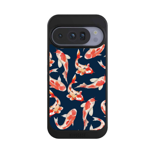 Google Pixel 10 Pro NIVOcore Koi auf blauem Hintergrund
