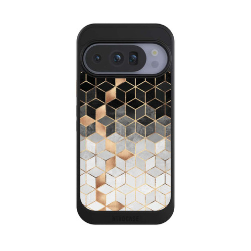 Google Pixel 10 Pro NIVOcore Würfel dunkel und gold
