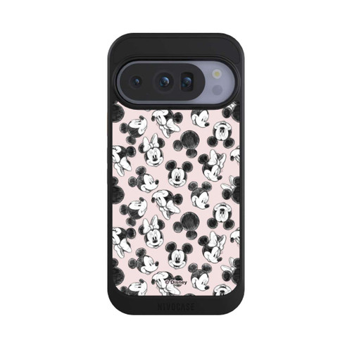 Google Pixel 10 Pro NIVOcore Minnie &amp; Mickey Viele Gesichter Pink