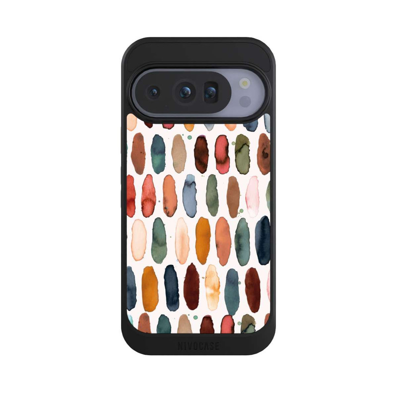 Pixel 10 Pro NIVOcore Aquarellstriche aus mineralischem Terrakotta