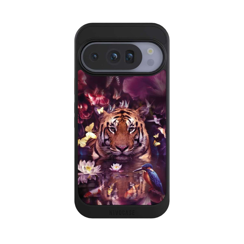 Pixel 10 Pro NIVOcore Tiger Blumenrahmen