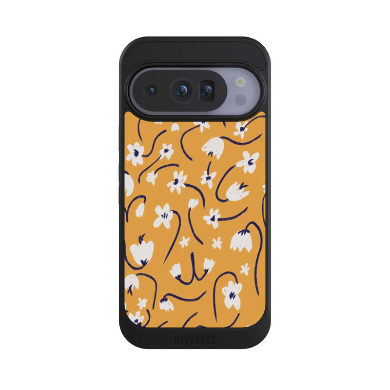 Pixel 10 Pro NIVOcore Kleine Blumen Muster Gelb