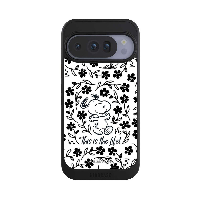 Pixel 10 Pro NIVOcore Snoopy schwarz und weiß This Is The Life
