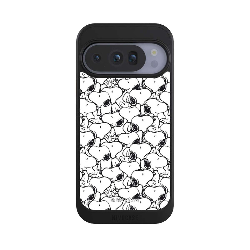 Pixel 10 Pro NIVOcore Snoopy Muster Schwarz und Weiß