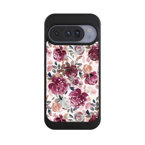 Google Pixel 10 Pro NIVOcore Herbstpfingstrosen und Rosen in Rosa