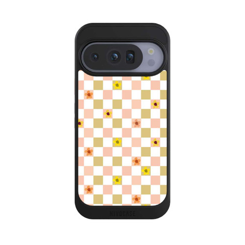 Google Pixel 10 Pro NIVOcore Kariert nostalgische Pastellblumen