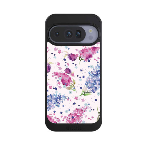 Google Pixel 10 Pro NIVOcore Hortensien Lila und Rosa Blumen