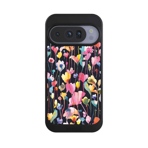 Google Pixel 10 Pro NIVOcore Wildblumen schwarz