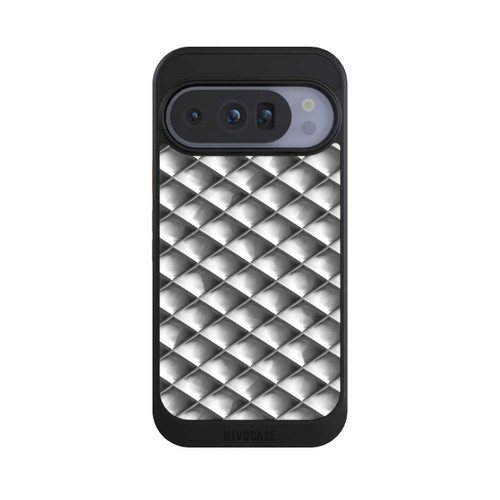 Google Pixel 10 Pro NIVOcore Glamour Silver Squares