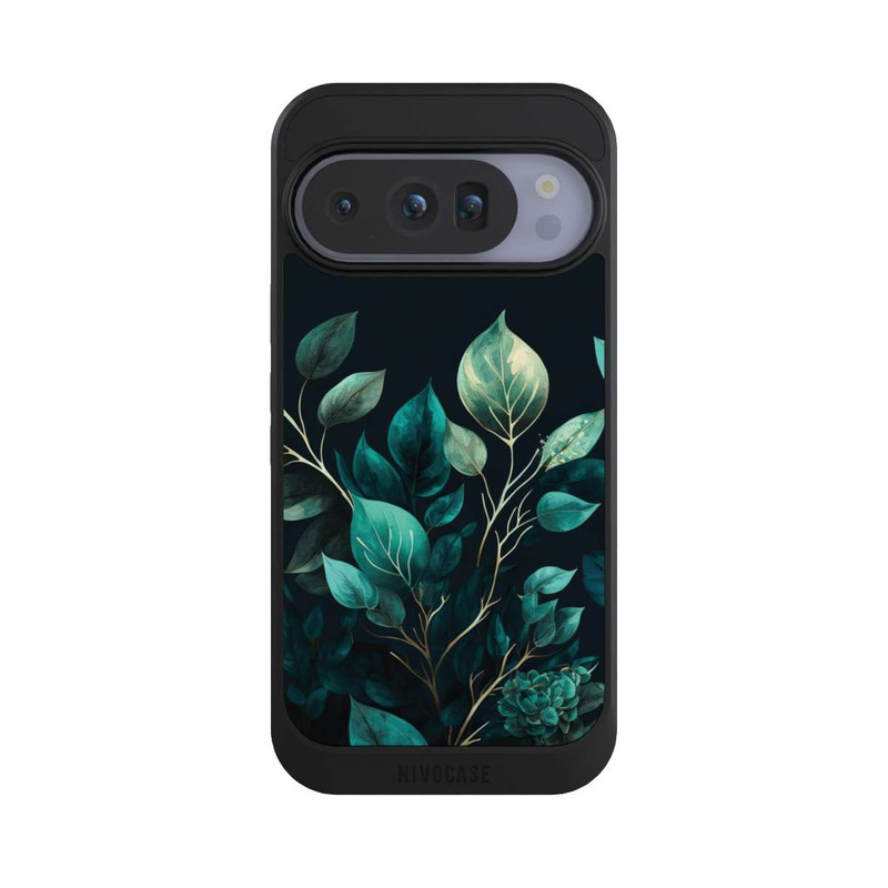 Pixel 10 Pro NIVOcore Eukalyptus dunkler Hintergrund