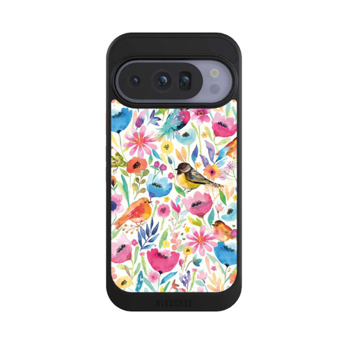 Google Pixel 10 Pro NIVOcore Wunderliche Vögel und Blumen