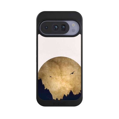 Google Pixel 10 Pro NIVOcore Zwei Vögel vor Mond