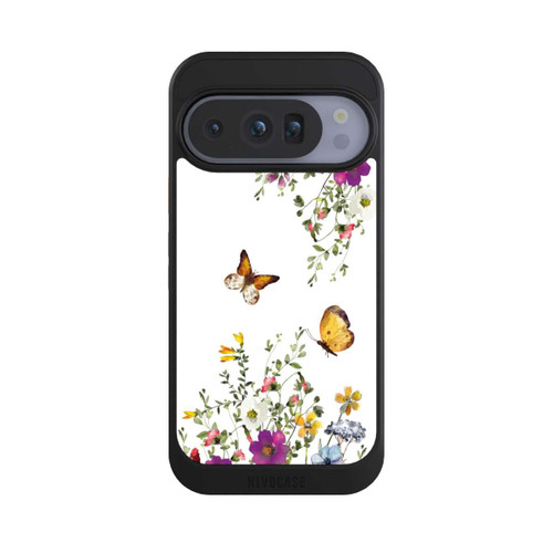 Google Pixel 10 Pro NIVOcore Papillons et fleurs colorées