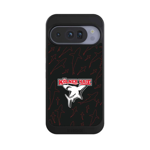 Google Pixel 10 Pro NIVOcore Haie Muster Rot