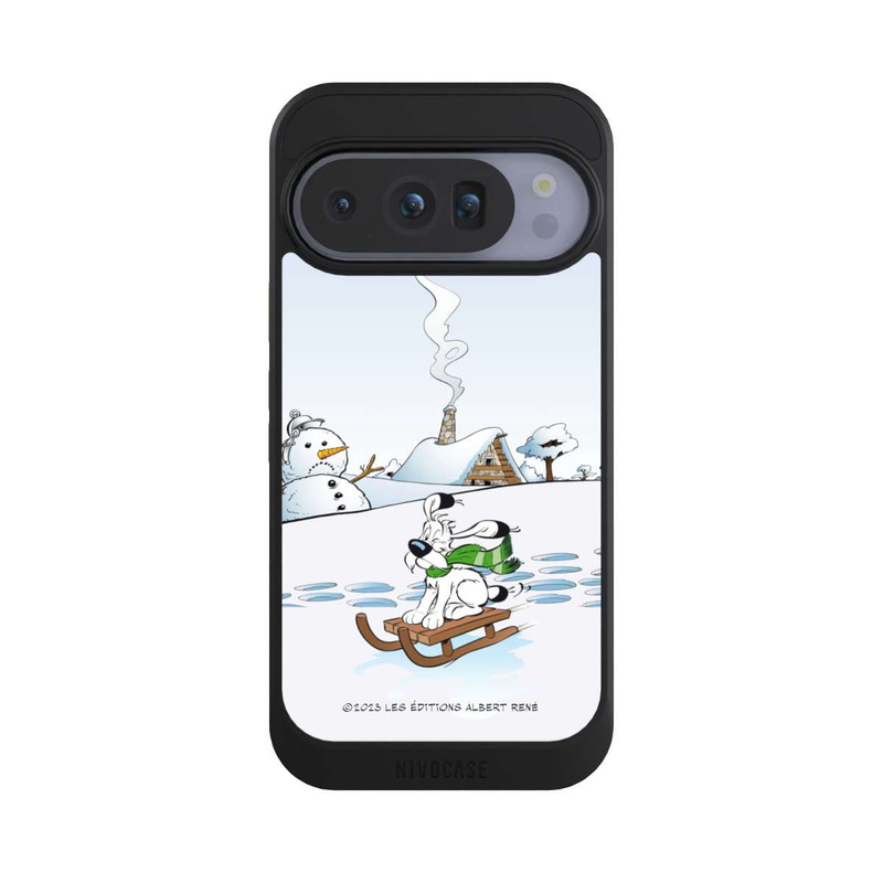 Pixel 10 Pro NIVOcore Idefix fährt Schlitten