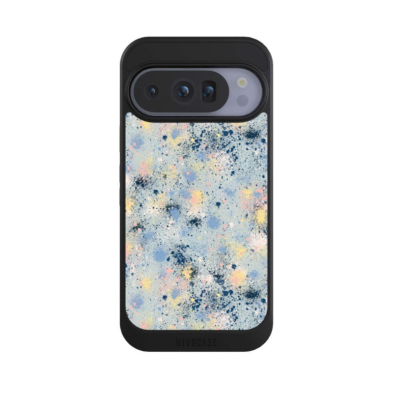 Pixel 10 Pro NIVOcore Tintentropfen Staub Textur Blau