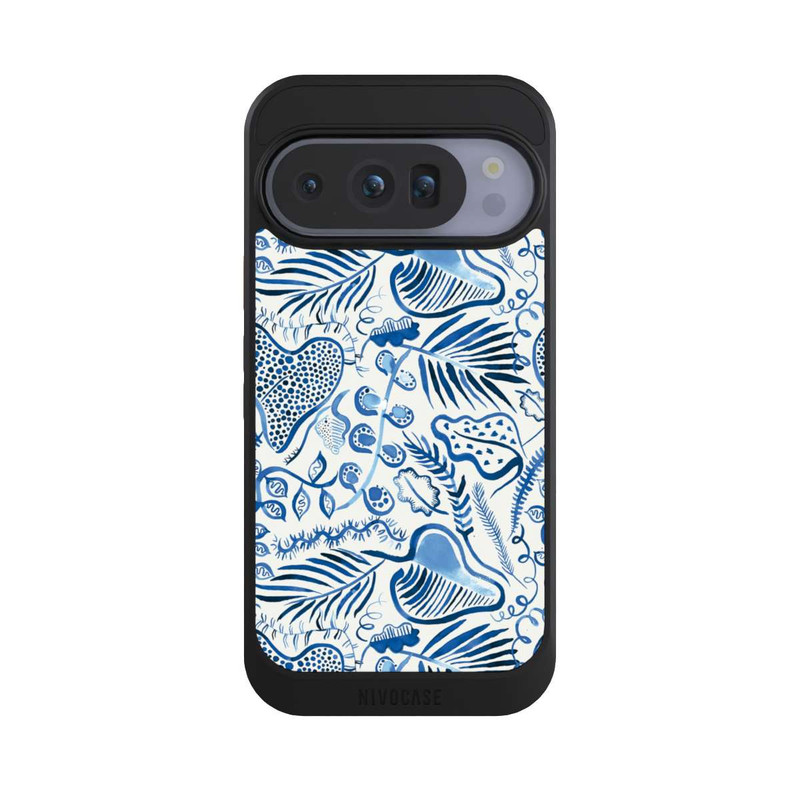 Pixel 10 Pro NIVOcore Tropical Forest Leaves Blue