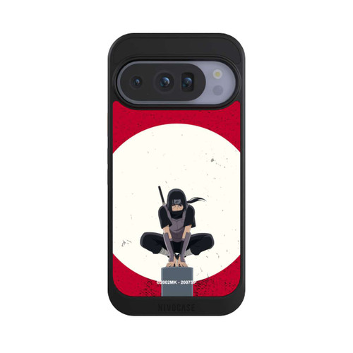 Google Pixel 10 Pro NIVOcore Itachi Uchiha Symbol Roter Hintergrund