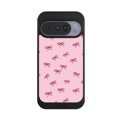 Google Pixel 10 Pro NIVOcore Schleifen Muster Rot Pink