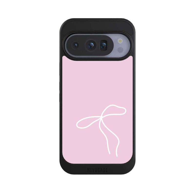 Pixel 10 Pro NIVOcore Trendy Schleife Weiß Rosa