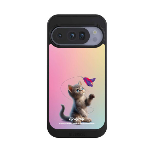 Google Pixel 10 Pro NIVOcore Playing Cat with Feather