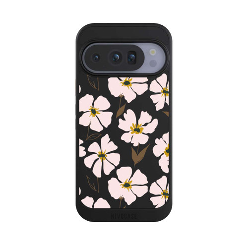 Google Pixel 10 Pro NIVOcore Simple Pastell Flowers Rose Transparent