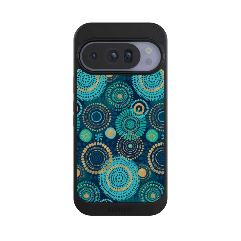 Pixel 10 Pro NIVOcore Blockprint India Teal Gold