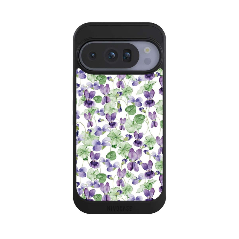Pixel 10 Pro NIVOcore Purple Wildflowers Pattern Watercolor