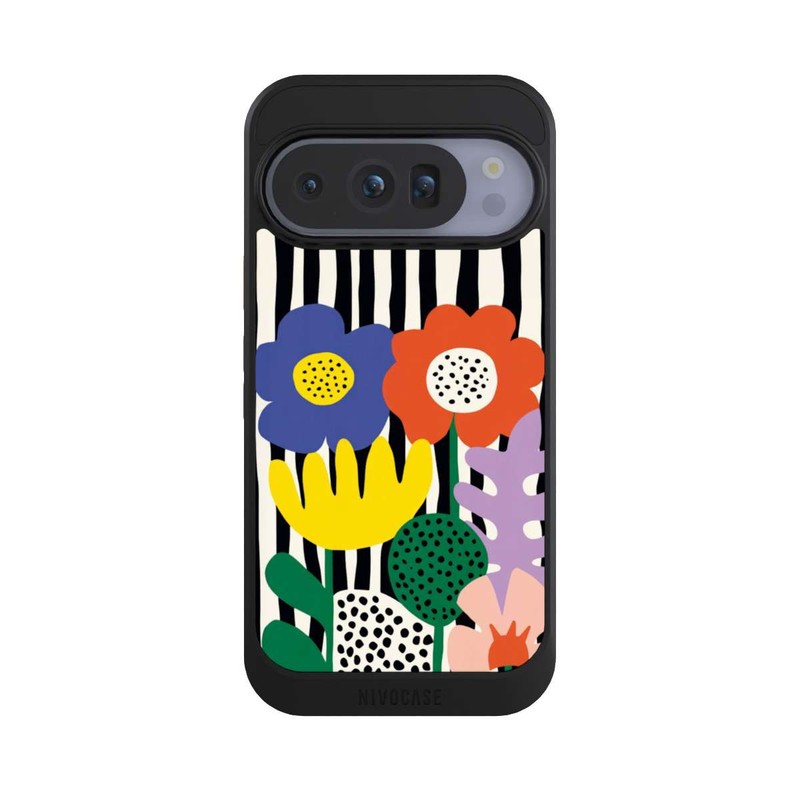 Pixel 10 Pro NIVOcore Flowers Striped Background