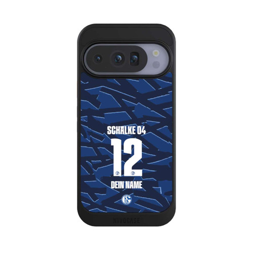 Google Pixel 10 Pro NIVOcore Schalke 04 Trikot Personalisierbar 25-26