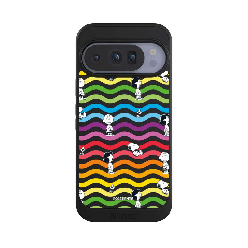 Pixel 10 Pro NIVOcore Snoopy Pattern Rainbow Transparent