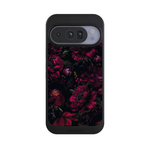 Google Pixel 10 Pro NIVOcore Dunkle Rote Blumen Liebe