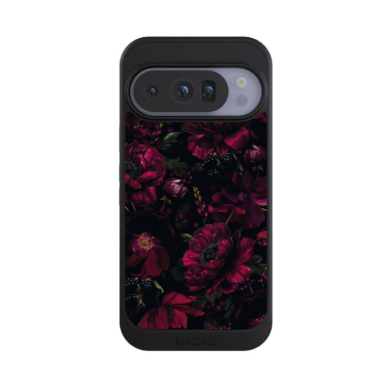Pixel 10 Pro NIVOcore Dunkle Rote Blumen Liebe