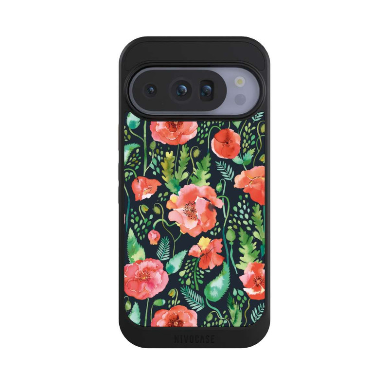 Pixel 10 Pro NIVOcore Mohnblumen Dunkle Wildnis