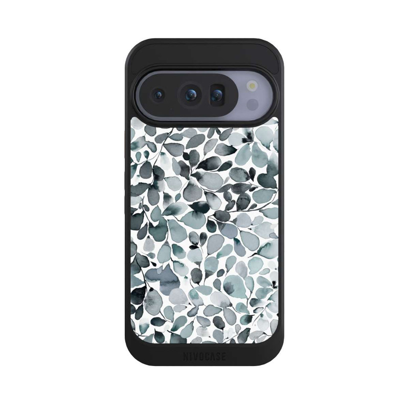 Pixel 10 Pro NIVOcore Eucalyptus Watercolor Leaves Grey