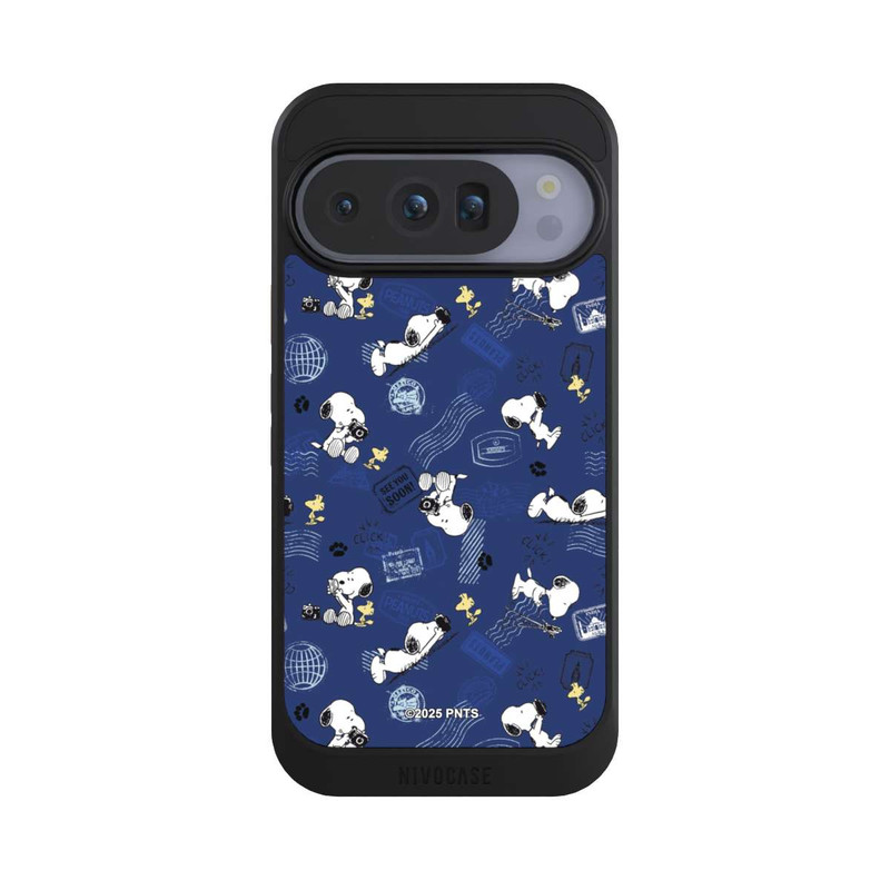 Pixel 10 Pro NIVOcore Peanuts Travel Stamps Pattern Blue