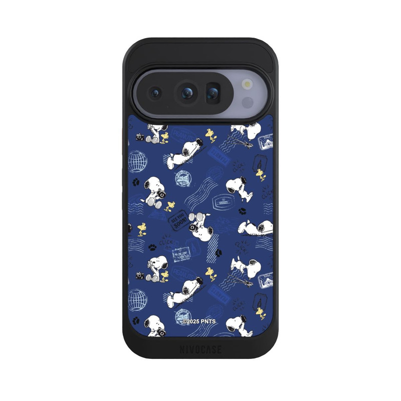 Pixel 10 Pro NIVOcore Peanuts Travel Stamps Pattern Blue