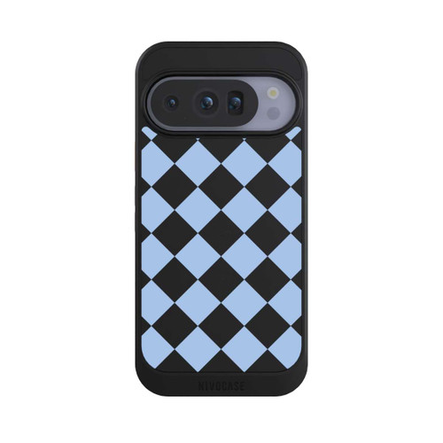 Google Pixel 10 Pro NIVOcore Checked Pattern Light Blue without Background