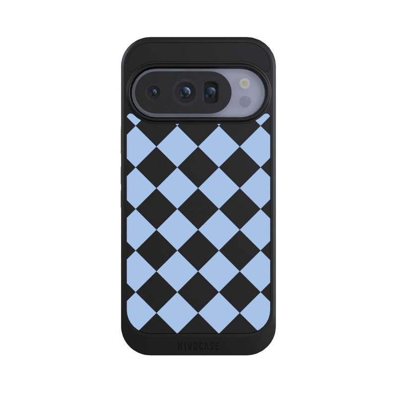 Pixel 10 Pro NIVOcore Checked Pattern Light Blue without Background
