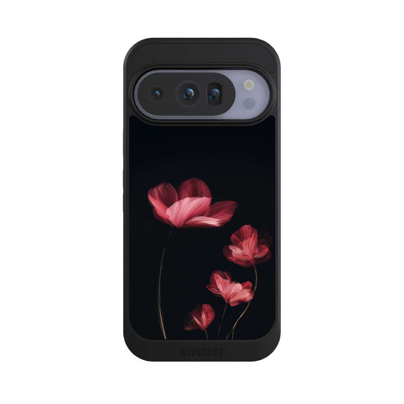 Pixel 10 Pro NIVOcore Burgunder Blüten schwarz