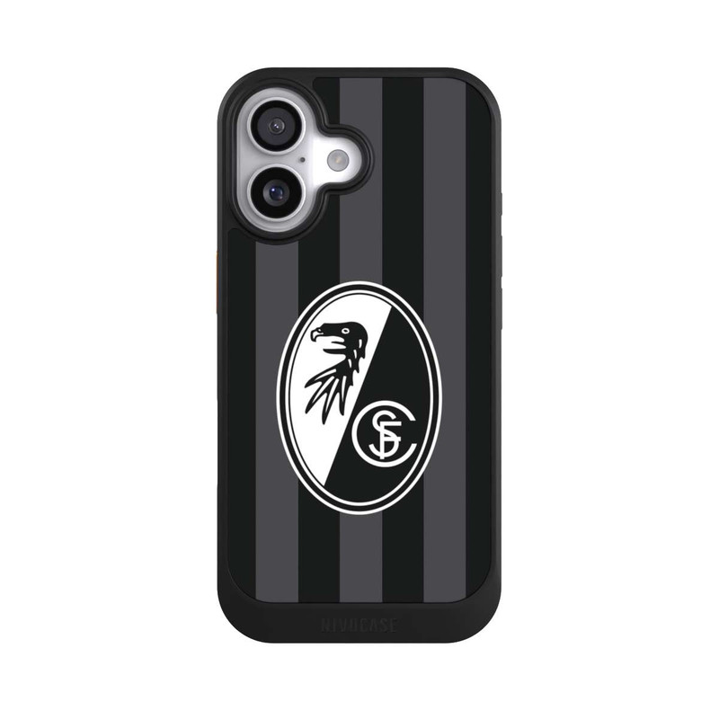 iPhone 17 NIVOcore SC Freiburg - Grau Gestreift