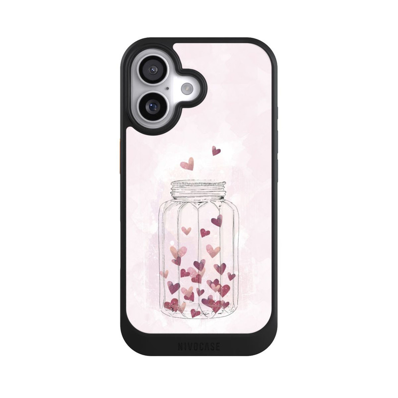 iPhone 17 NIVOcore Herzen im Glas