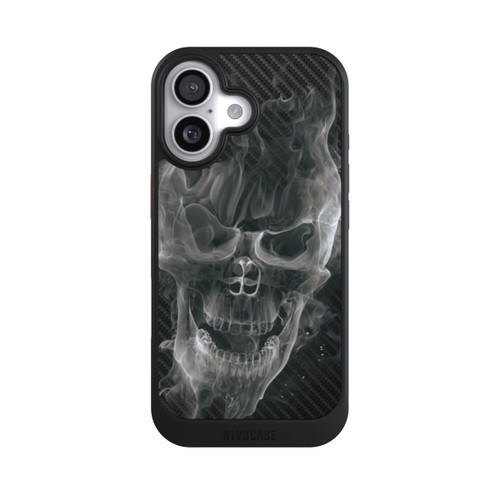 Apple iPhone 17 NIVOcore rauchender Totenkopf Carbon