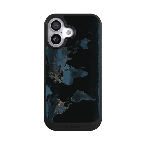 Apple iPhone 17 NIVOcore Carte du Monde Nuit