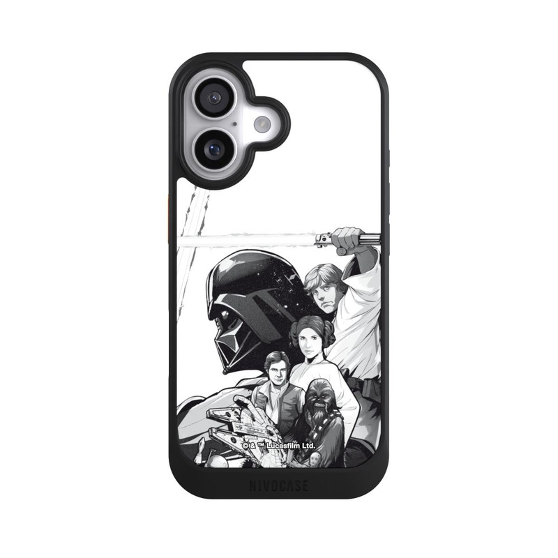 iPhone 17 NIVOcore StarWars Charaktere - Schwarz-Weiß